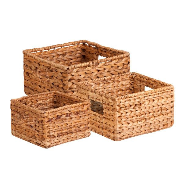 wicker storage baskets